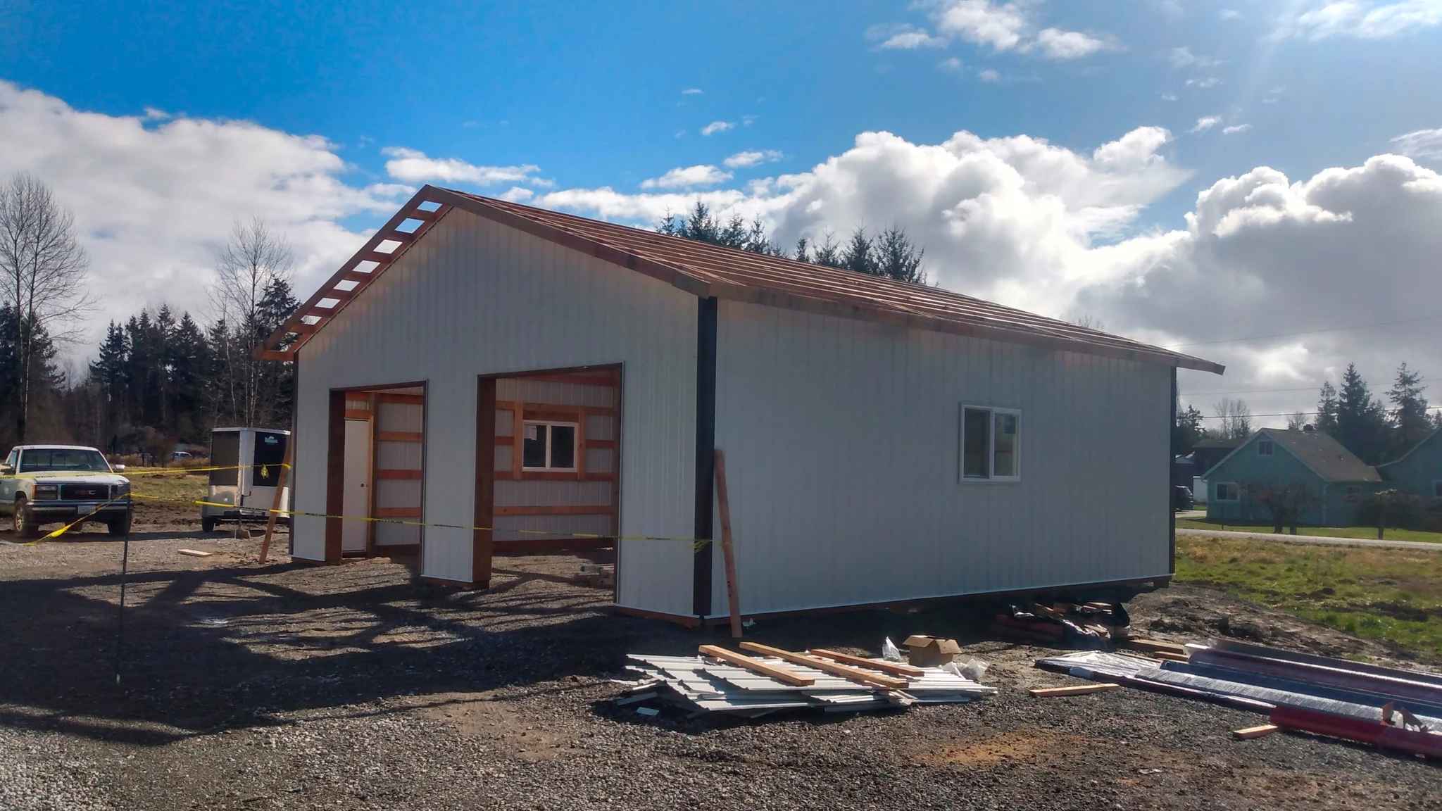 Dual Entry 24x36 Post Frame Building