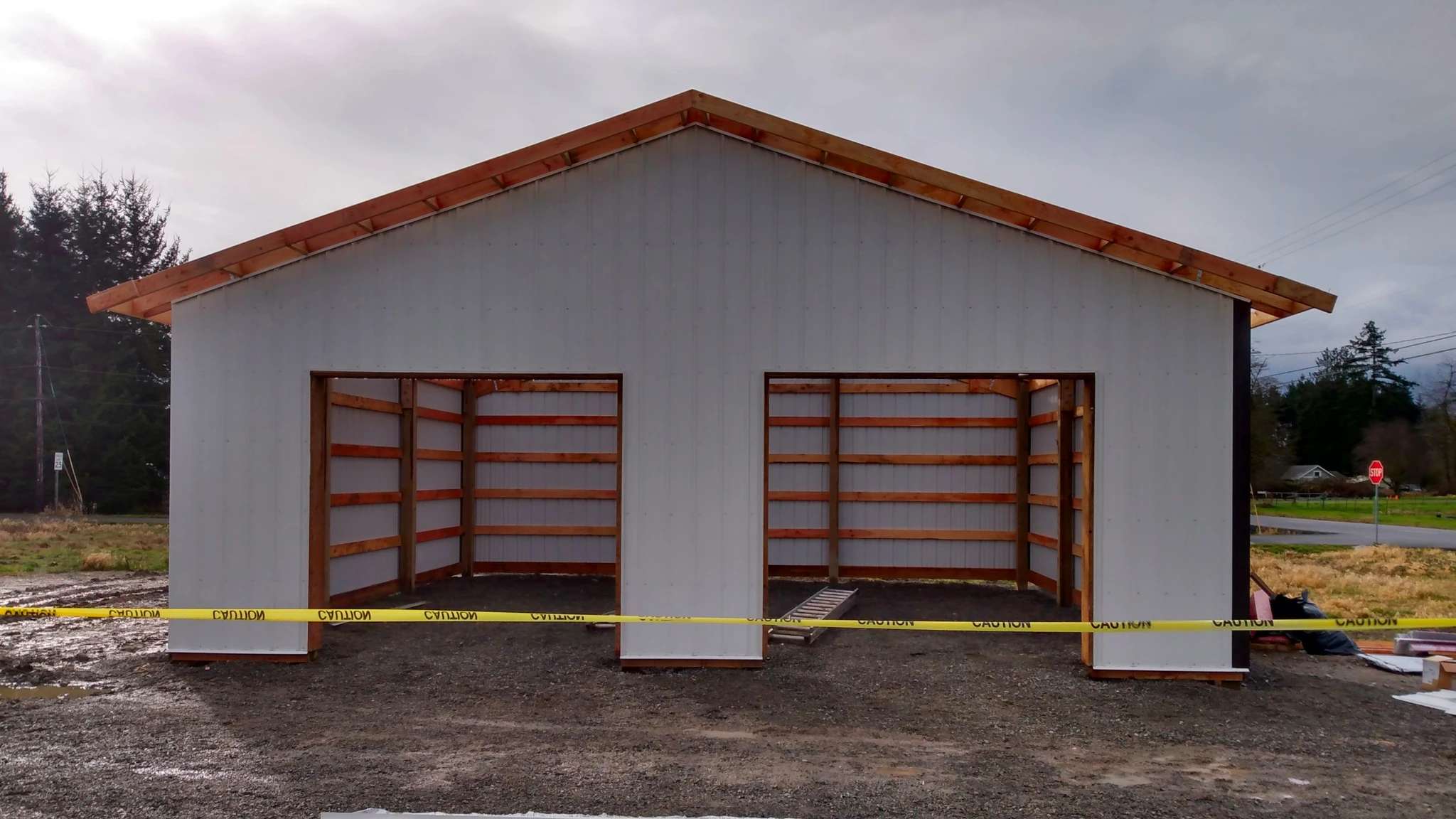 Dual Overhead Door Framing