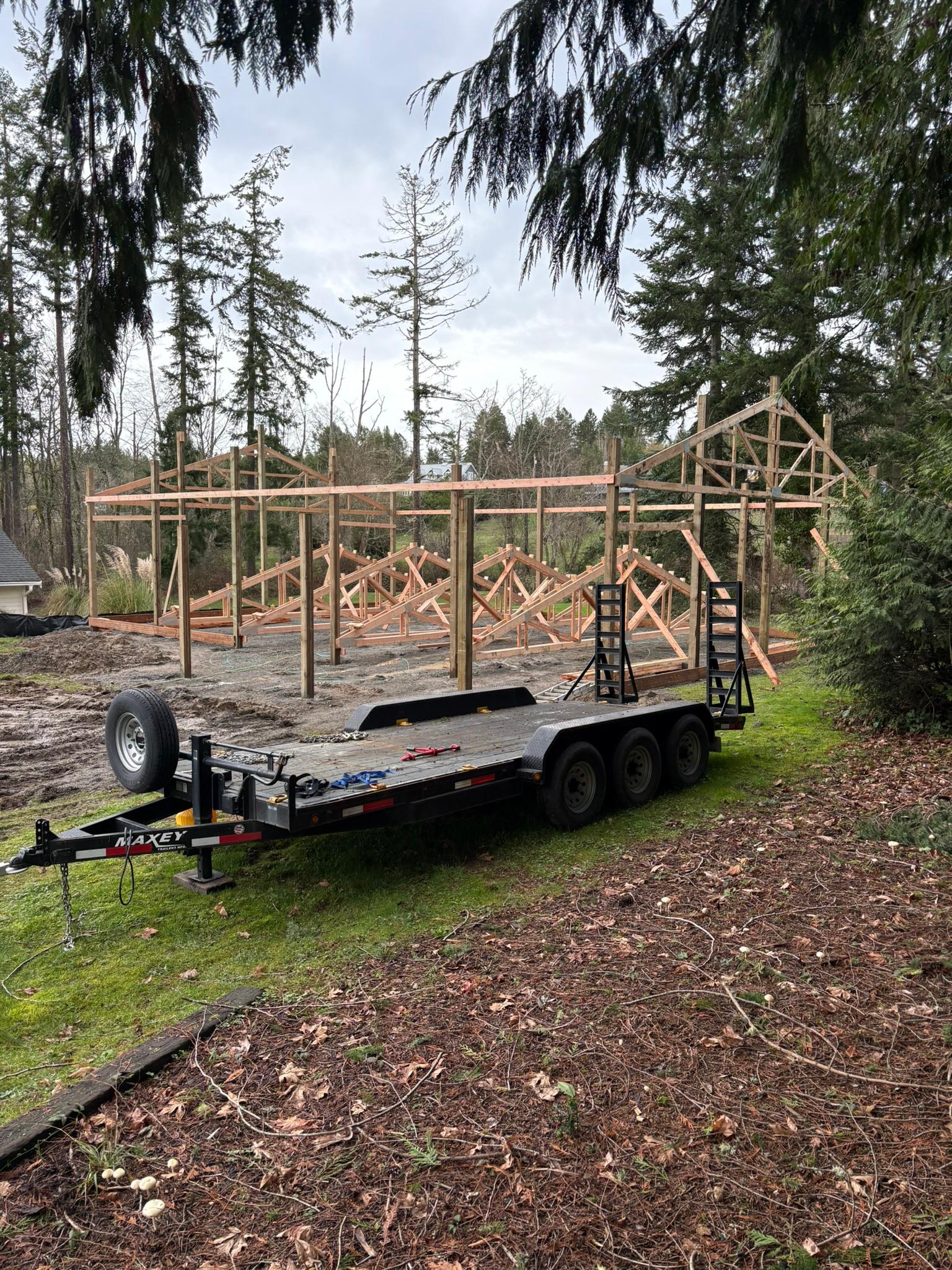 IN PROGRESS - Fully Insulated 40x60 Metal Shop | Poulsbo, Washington - Photo