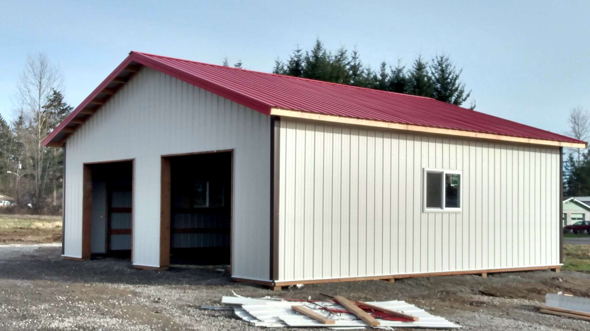 Custom 24'x36' Metal Garage Building in Lakewood