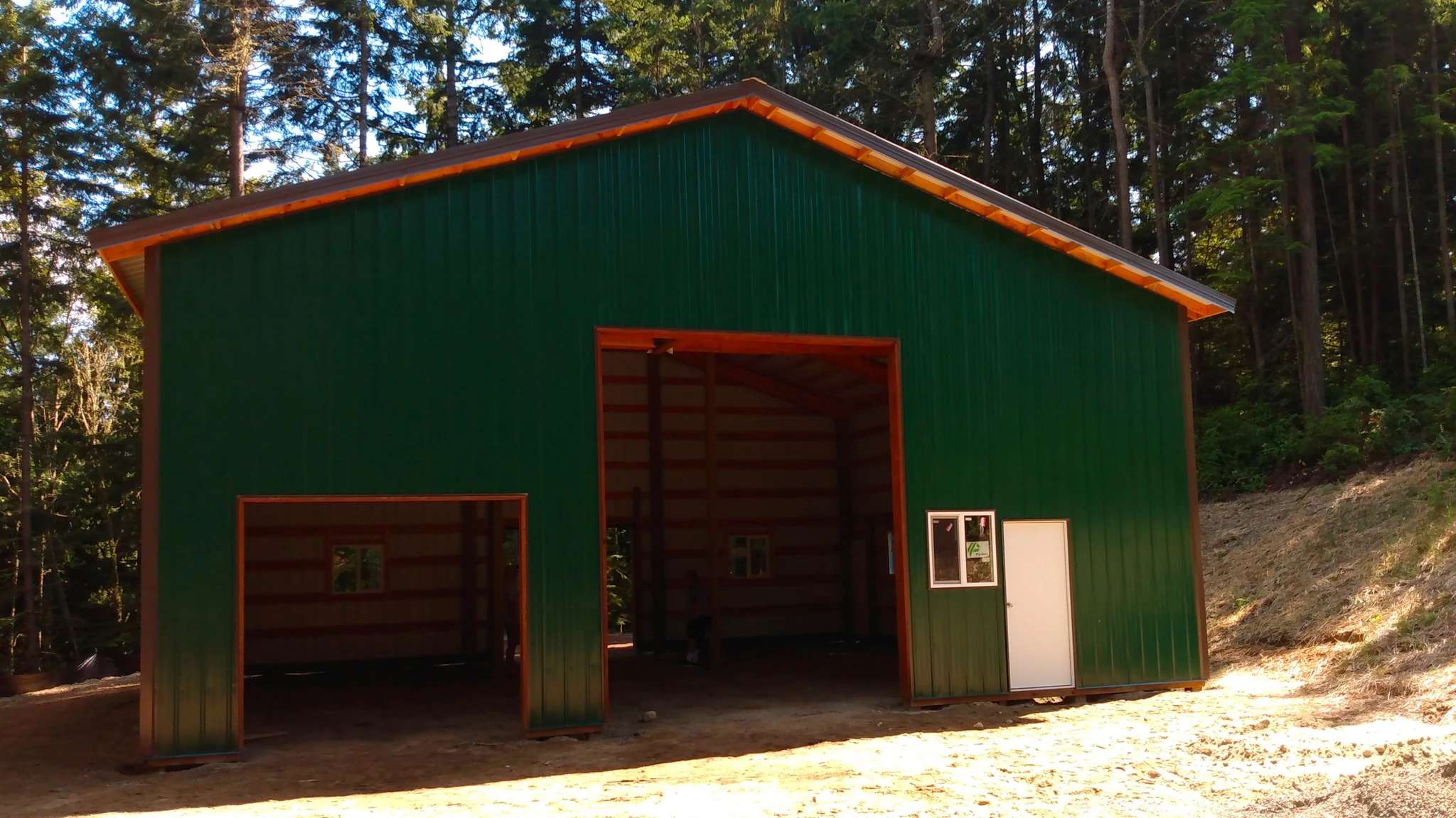 Olalla 36'x36' Forest Green Workshop | Complete Build Progression - Featured photo