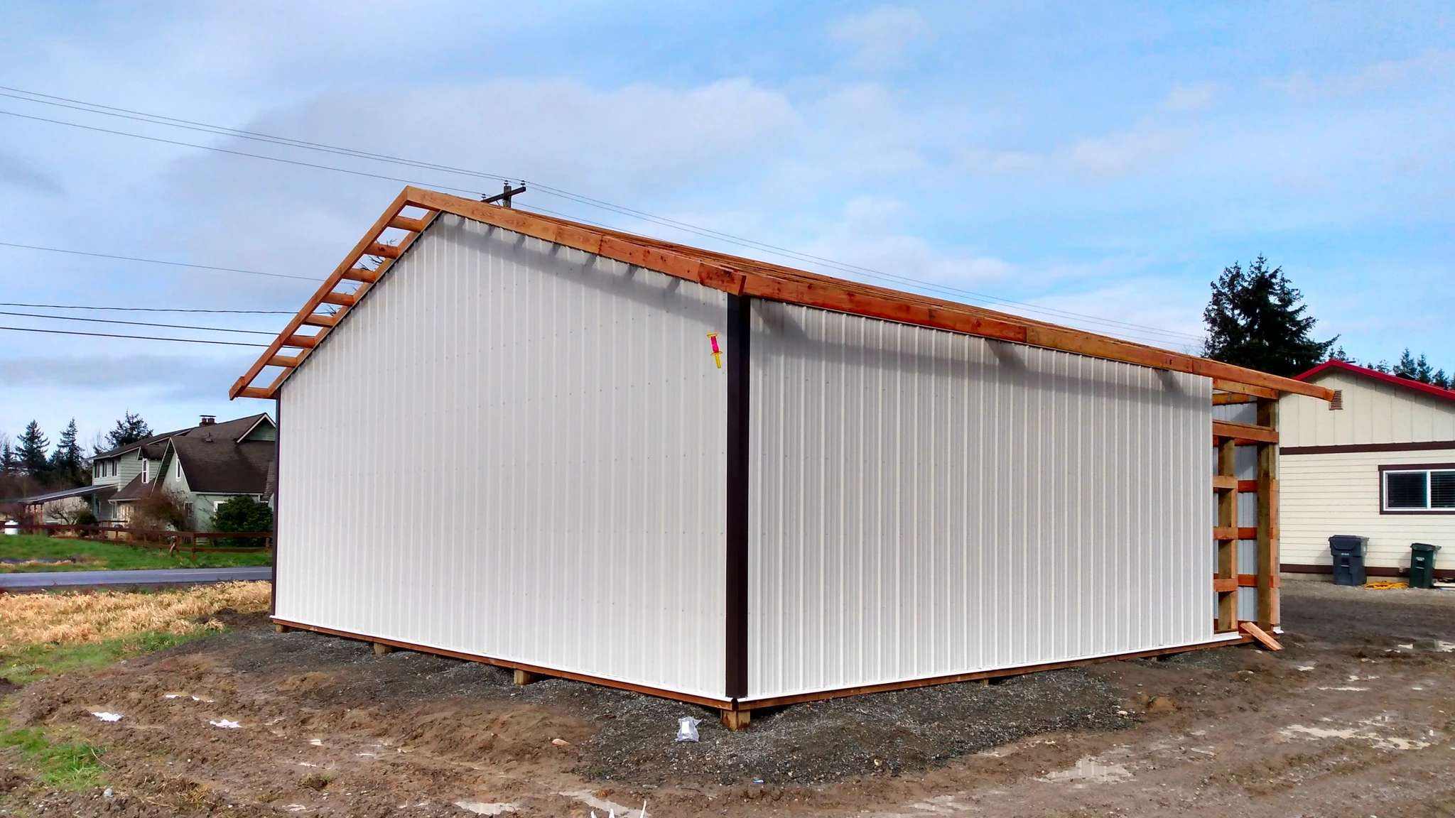 Gable End Frame Construction
